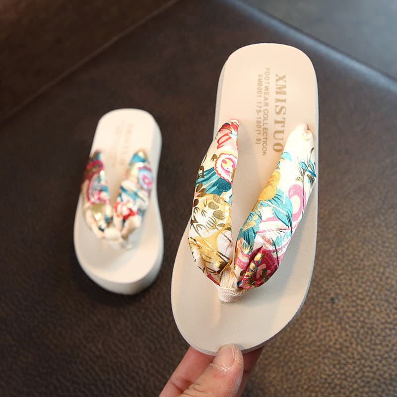 Children's Slippers Summer Wholesale Children's Shoes Flip-Flops Parent-Child Beach Shoes Holiday Shoes Korean Bohemian Sandals