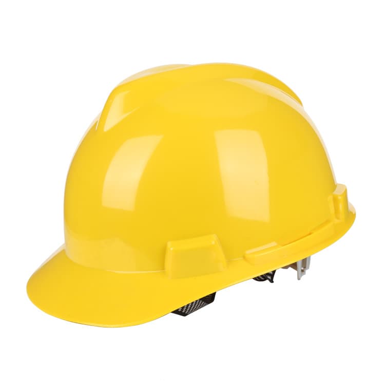 Genuine Ming Shield Safety Helmet V-Type High-Strength PE Construction Site Work Cap Custom Logo Printing