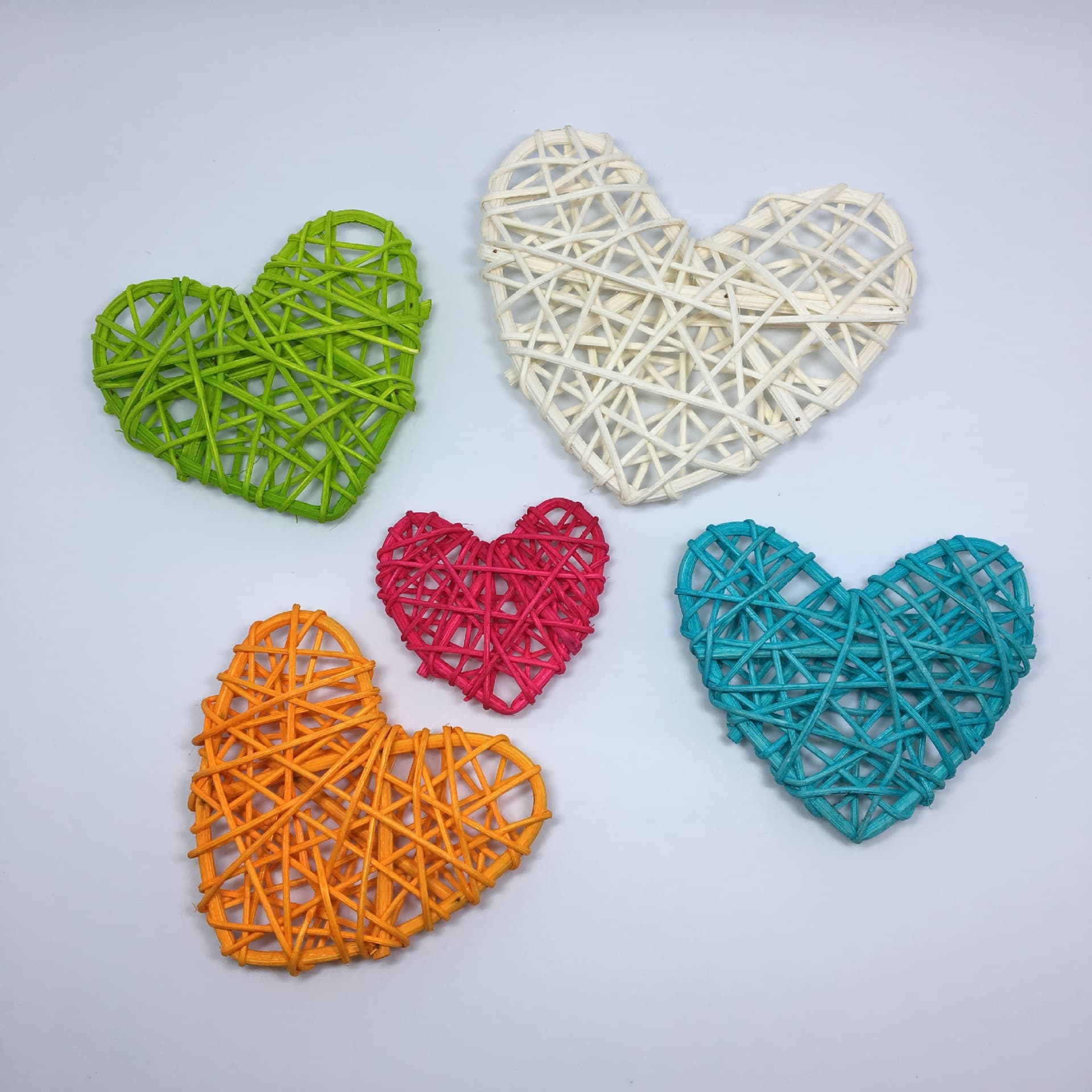 5CM Woven Vine Hearts: Kindergarten Environment Decor, Hanging Vine Heart Ornaments