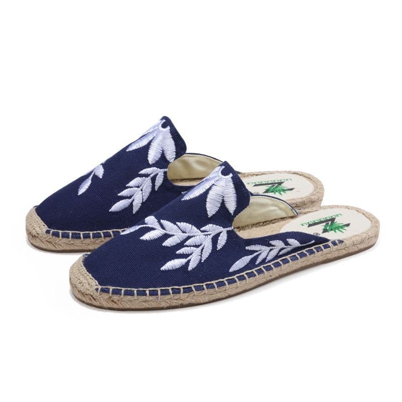 Wholesale women's canvas shoes, new style women's linen sole shoes, breathable women's linen sole shoes, slip-on loafers