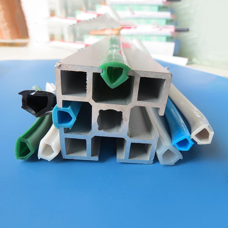 Industrial Profile Slot Seal Strip, Soft Slot Sealing Strip for Aluminum Profiles, Flat Seal Strip for Aluminum Profiles, Custom by Drawing or Sample
