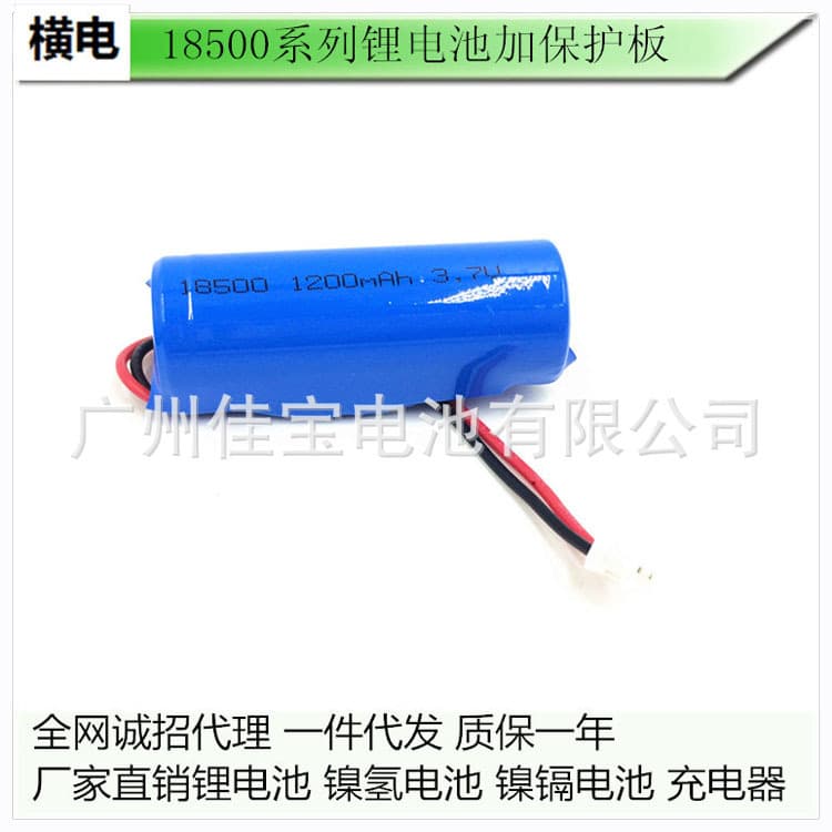 18500 Lithium Battery 3.7V with Protection Board LI-ION Battery for Electric Toothbrush And Water Flosser High Capacity Long Life