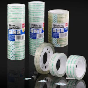 Deli Transparent Stationery Tape Clear Tape Office Small Tape Adhesive Wholesale Small Student Stationery Tape Correction Tape