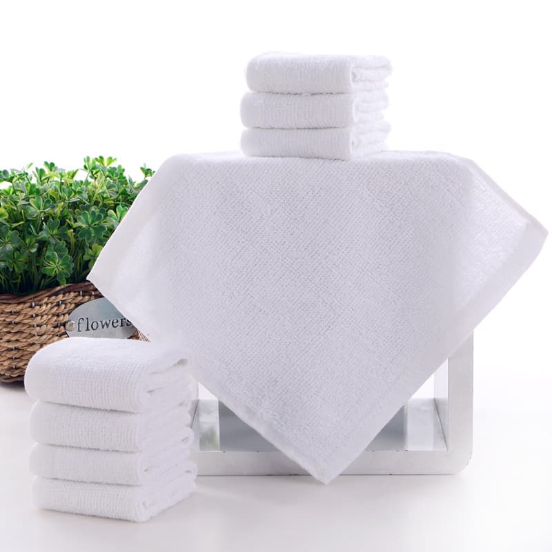20g 30g 100% cotton white square towel rag small towel, hotel restaurant dishwashing cloth, 40g 30x30 25x25