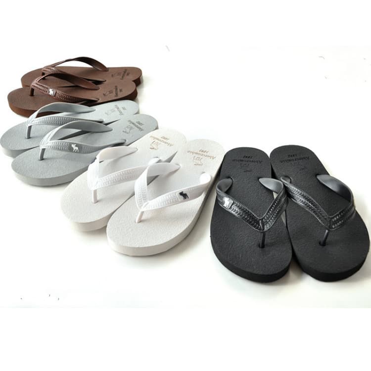 Wholesale Classic Brand AF Flip Flops Deer Flip Flops Men's Sandals Beach Shoes Couple Solid Color Slippers