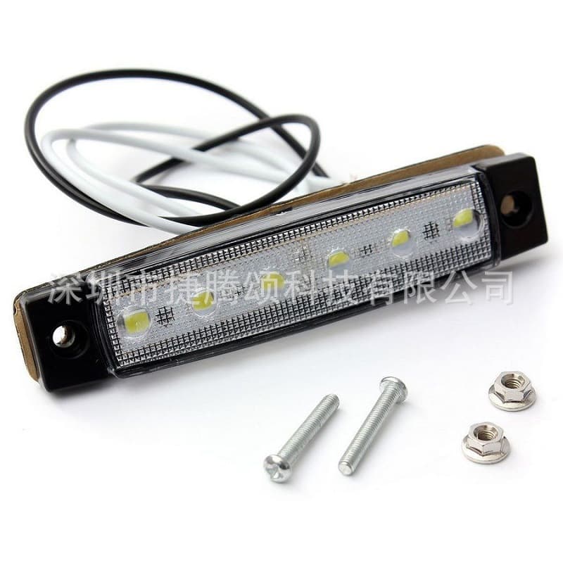 6LED 2835 High Brightness Truck Side Marker Signal Light 12V/24V Signal Light In Stock for Various Vehicle Models