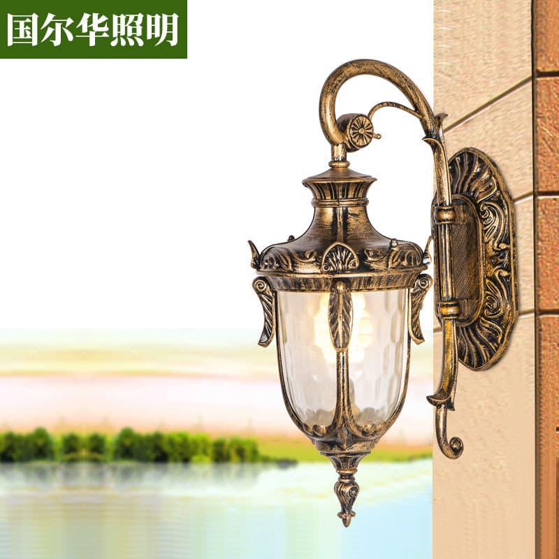 Factory Wholesale European Retro Outdoor Wall Lamp Villa Landscape Waterproof Wall Light Wholesale Project