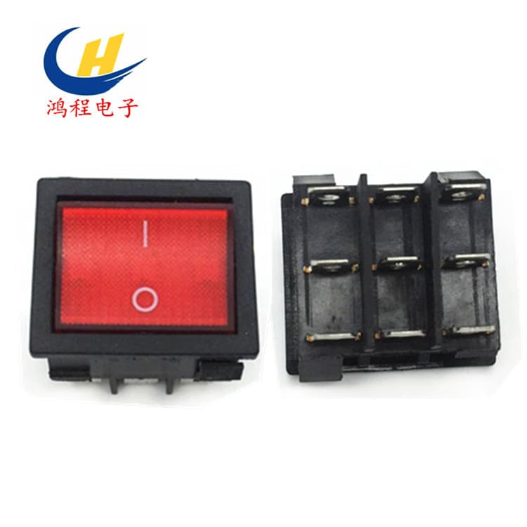 KCD4 Kids Car Rocker Switch Forward Stop Reverse High Speed Low Speed Manual Remote 25*31 Boat Switch