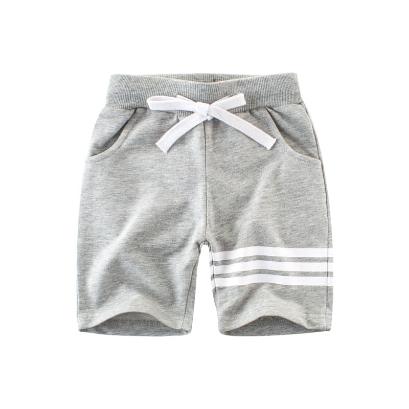 Children Summer Baby Pants Boys Mid-pants Medium Small Children Five-pants Cotton Material Striped Design Korean Style
