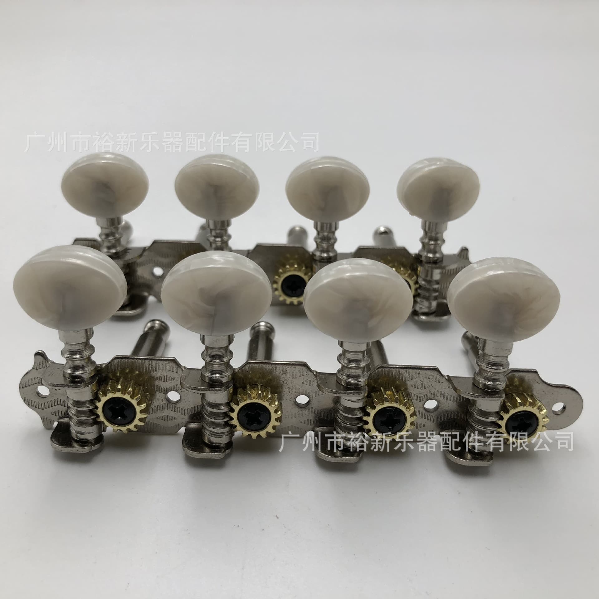 Acrylic Guitar String Tuner Four-Column Steel Post Quatrefoil Head Long Closed Steel Column Musical Instrument Accessory