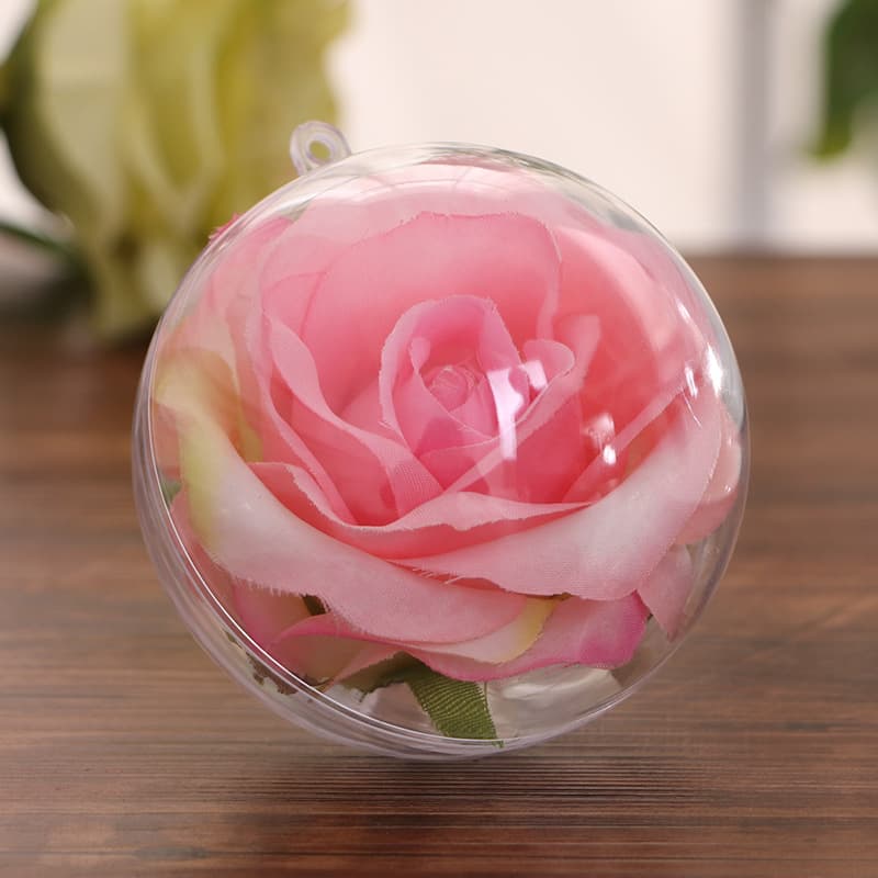 Christmas Decoration Acrylic Ball PS Plastic Ball 2-25cm Hollow Transparent Ball Holiday Decoration Christmas Ball Wholesale