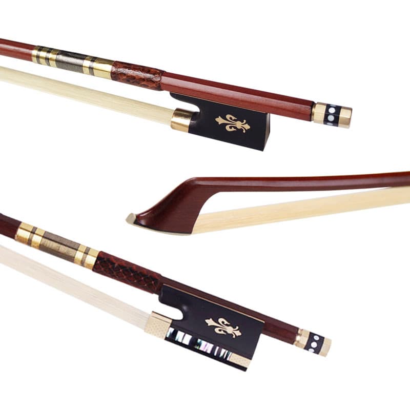 1/24/4 Medium Large Violin Bow Performance Grade Horsehair Bow Brazil Wood Accessories