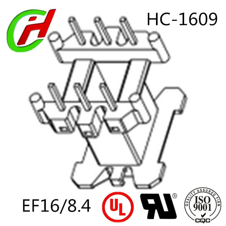 EF16/8.4 HC-1609 [Haocheng] Vertical Electronic Transformer Coil Inductor Bakelite Bobbin