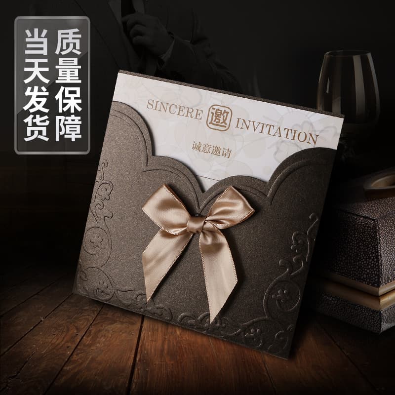 Creative business wedding invitation opening invitation personalized invitation wedding greeting card manufacturer wholesale romantic