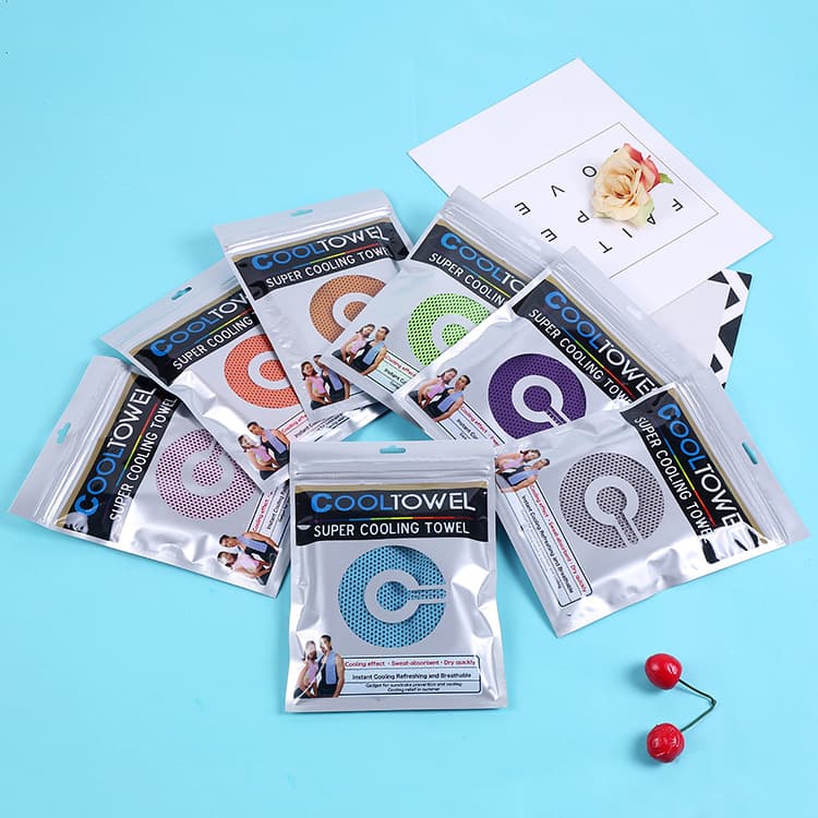 Cooling towels for outdoor temperature reduction, quick-dry polyester cold-feel sweat-wiping labor towels wholesale
