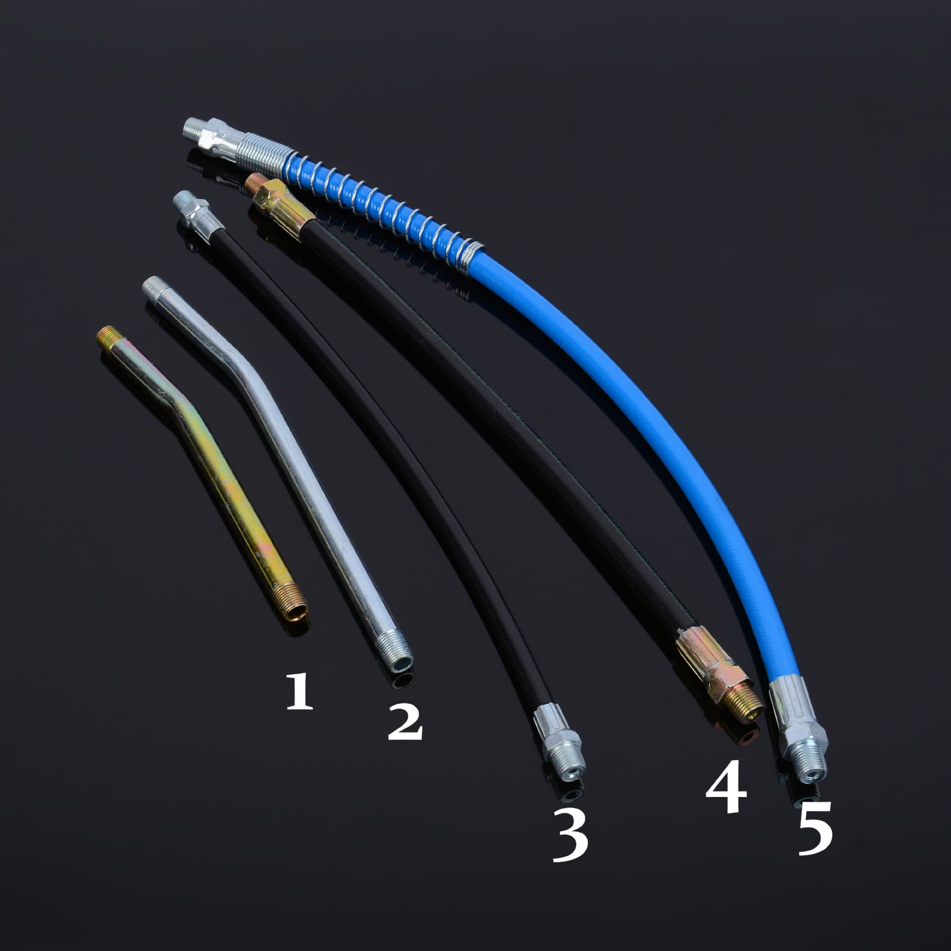 Wholesale Grease Gun Hose Pneumatic Grease Iron Pipe Maintenance Tools Manual Grease Gun Accessories