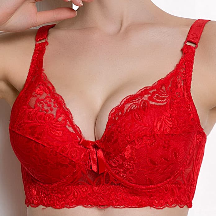 (Without Steel Ring) Thin Large Size Big Bust Small Bra Full Cup Without Sponge Bra Sexy Underwear Women