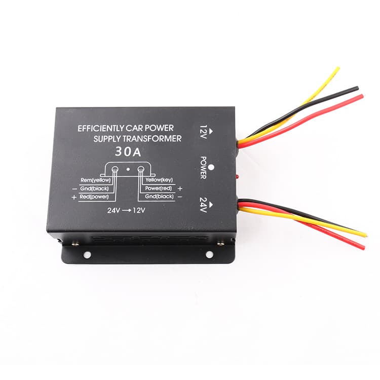 Car-mounted Truck Bus Audio Navigation Voltage Converter Dc24v To Dc12v Stable Power Supply High To Low Voltage Transformer