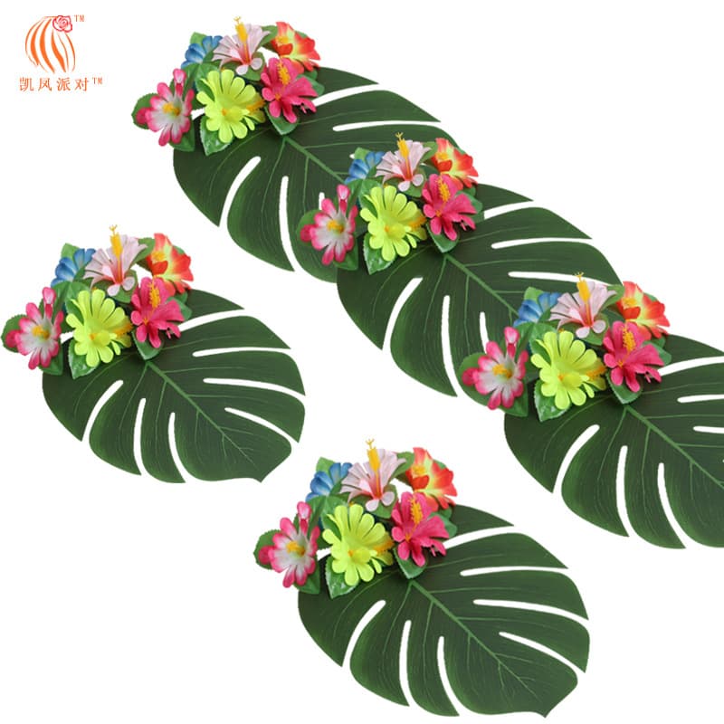 Kai Feng Party Palm Leaf Turtle Back Flower Artificial Flowers Festival Outdoor Indoor Dining Table Decorations Props