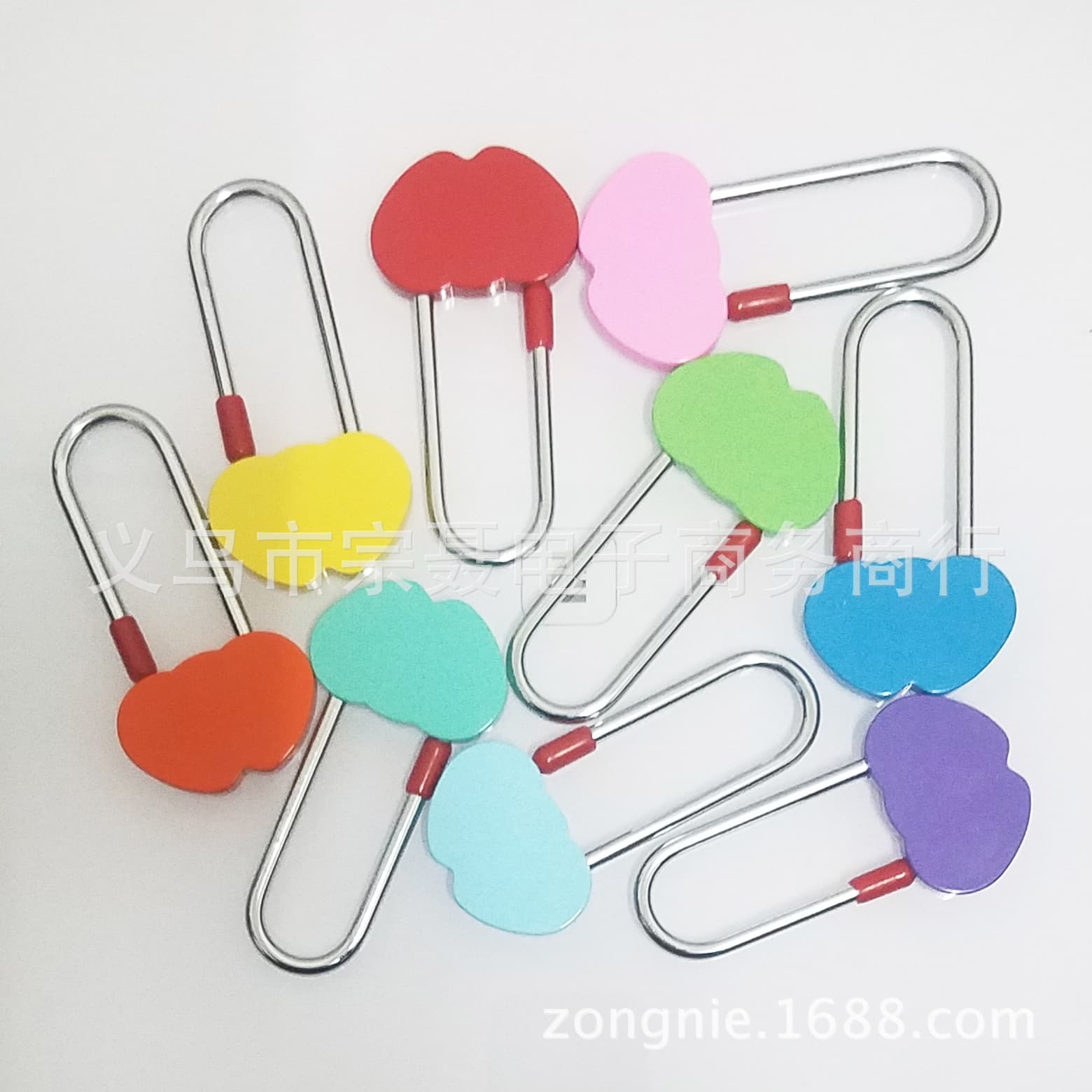 Valentine's Day Heart Lock Pendant 50mm Couple Lock Colorful Lock Series Qixi Festival Handmade Personalized