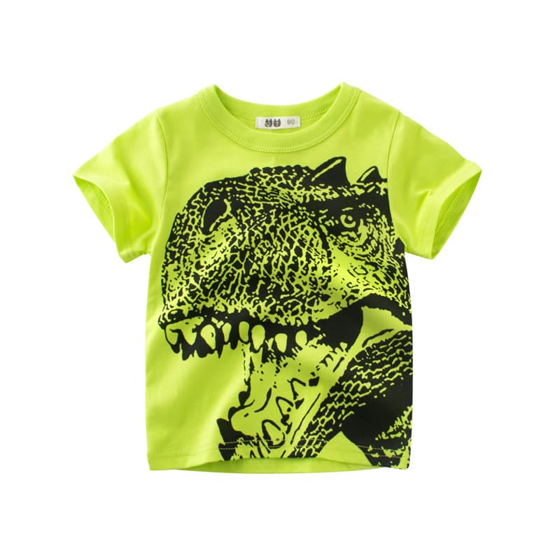 2025 Summer Style Korean Children's Wear Small and Medium Boys' Short Sleeve T-shirt Baby Base Layer Children's Clothing Drop Shipping