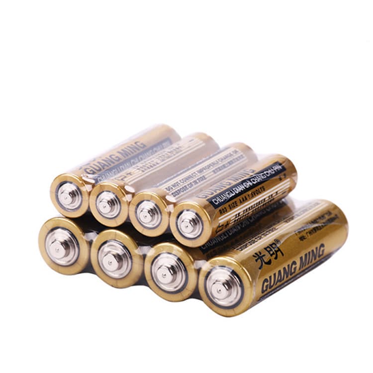 Wholesale 5/7 AA/AAA 1.5V Toy Dry Batteries, Guangming AA AAA High-Performance Carbon Zinc Batteries