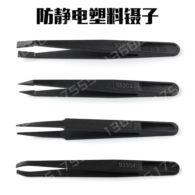 DIY manual tools for Samsung, OPPO, Huawei, and Foxconn mobile phone SMT assembly, ESD anti-static plastic tweezers.