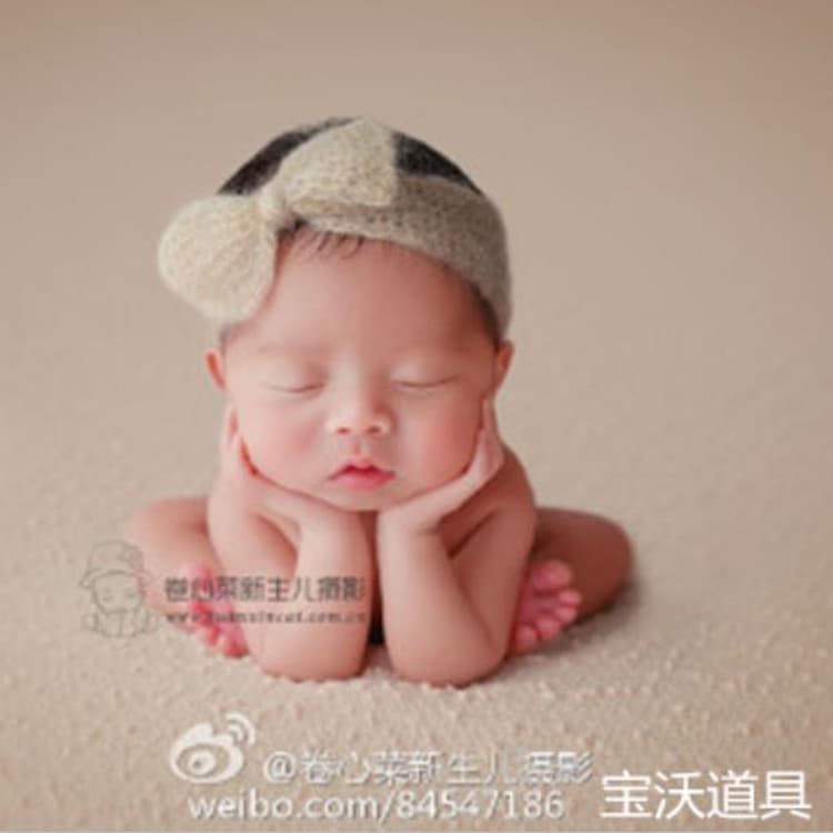 Borgward Props Baby Headband High-end Mohair Handmade Crochet Newborn Photography Prop Hair Accessory