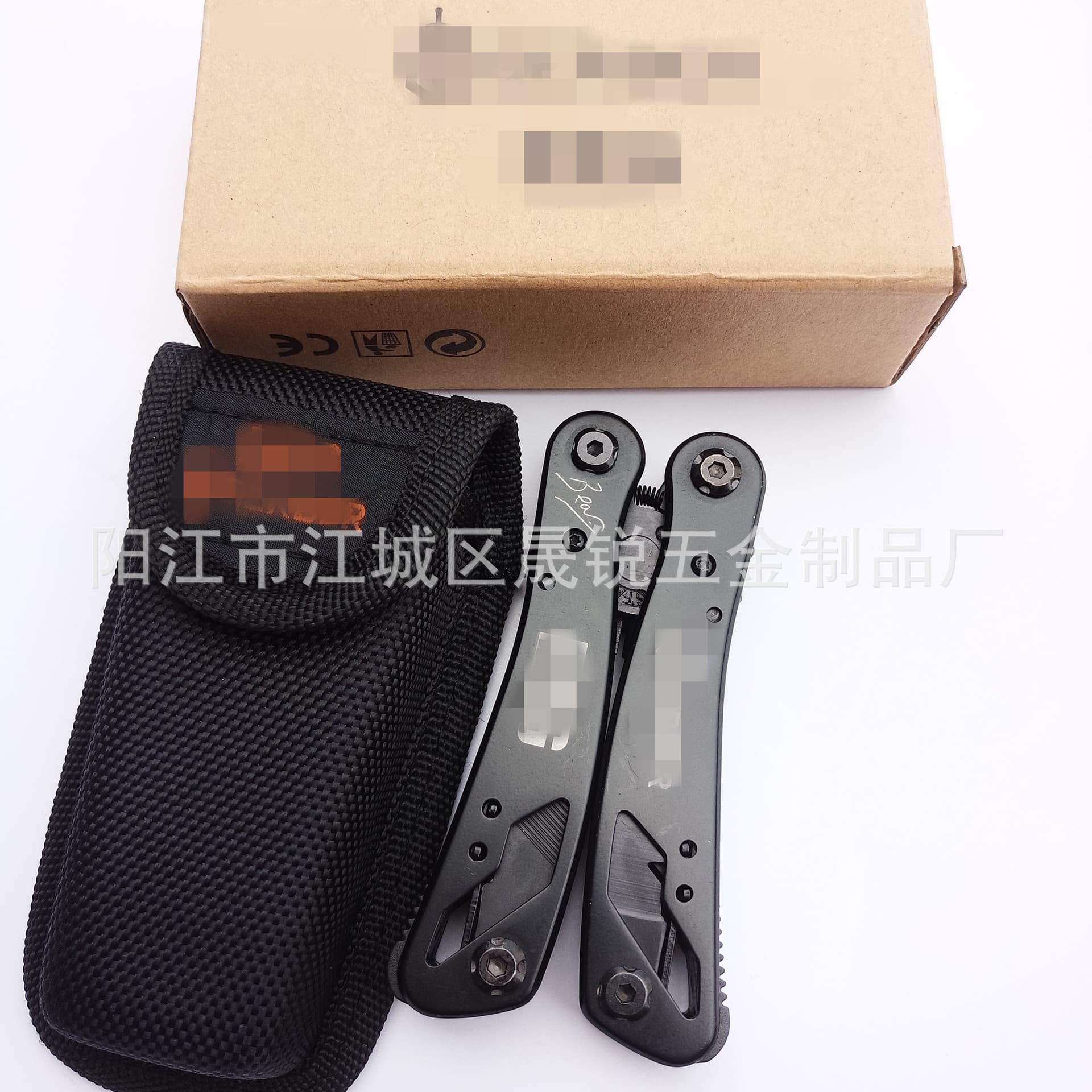Multi-functional folding pliers with bit sheath, outdoor multi-purpose survival knife, stainless steel camping tool pliers, high quality.