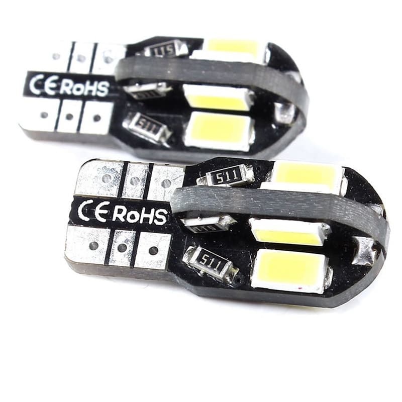 Car light bulb T10 Canbus 5630 8SMD width light, license plate light, car LED small light, multi-color bulb