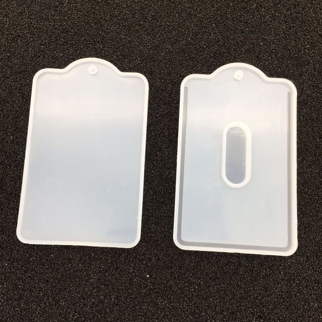 diy silicone crystal glue card sleeve mold high mirror glue mold bus card sleeve