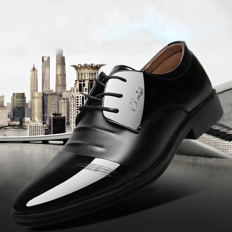 Spring/Autumn New Men's Business Casual Shoes, Cross-border Foreign Trade Large Size Leather Shoes, Korean Style Formal Office Wedding Men's Shoes