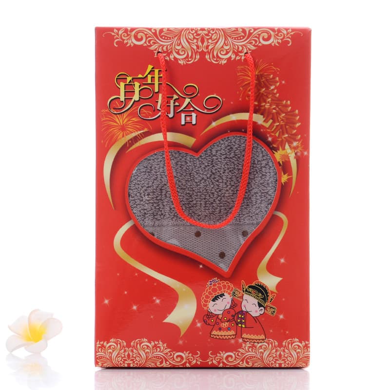 21*13*5 Single Towel Packaging Box Wholesale, Tulip Multiple Patterns Gift Box for Towel Packaging