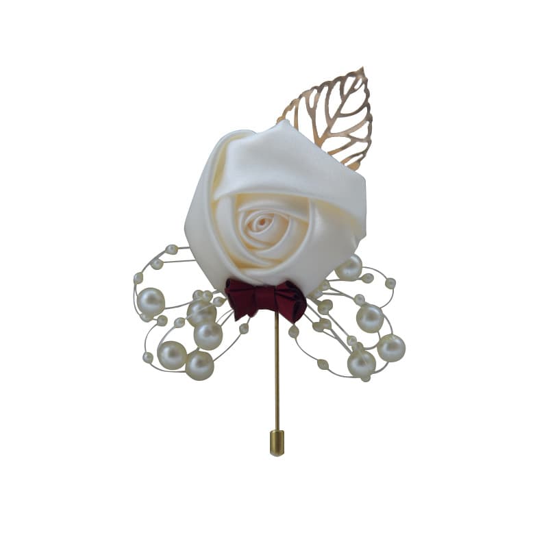 643 Wedding Groom Bride Corsage Accessories Rose Boutonnieres Simulated Flowers, Conference Lapel Pins Suit Tie Pins