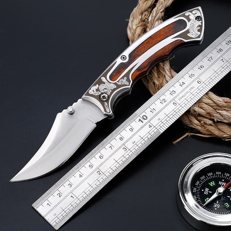 Modern Export Folding Knife Survival Multi-Function Hunting Knife Self-Defense Folding Knife Tool Outdoor Pocket Knife Trendy Outdoor
