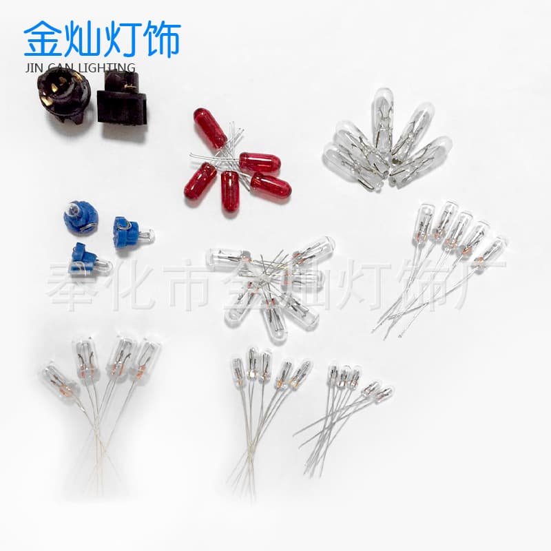Cross-border manufacturer supplies mini bulb 7-36V massager bulb instrument indicator bulb solder wire bulb