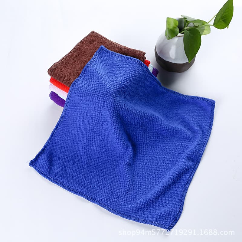Manufacturer Wholesale Fiber Gift Small Towel 25*25 Small Square Towel Gift Wholesale Car Supplies Towel