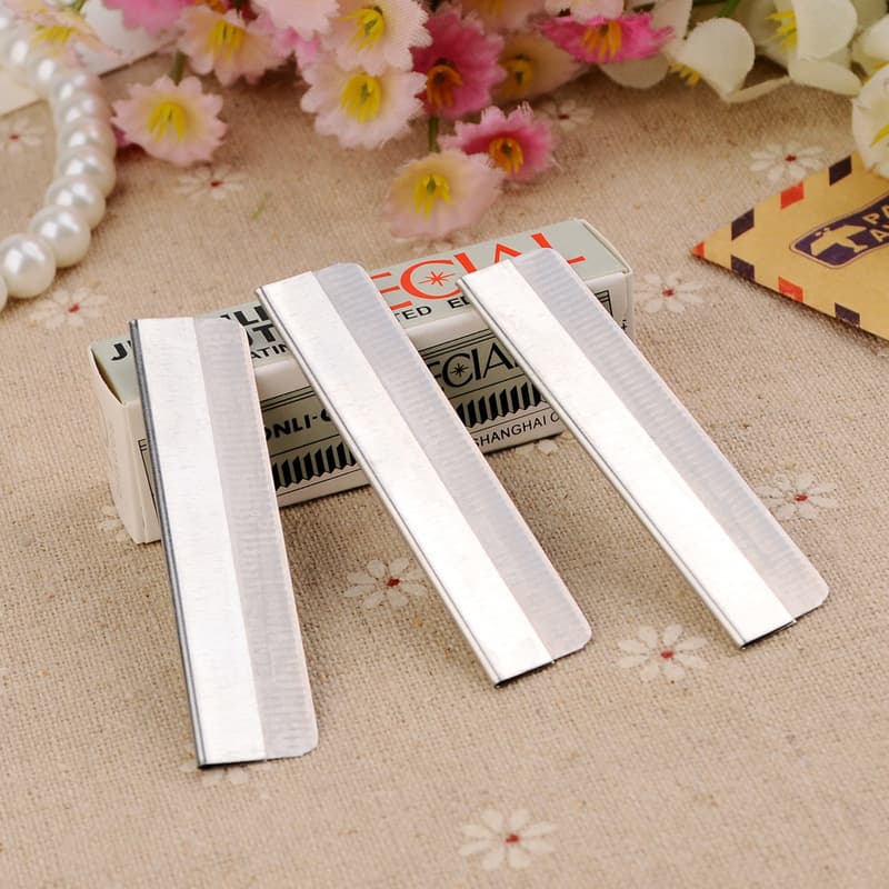 Professional Eyebrow Razor Blades for Makeup Tools, Stainless Steel Eyebrow Shaver, 10-Pack