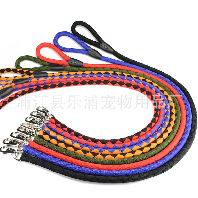 PP Braided Dog Leash, Mixed Color Dog Leash, Single Dog Leash, Amazon Pet Supplies