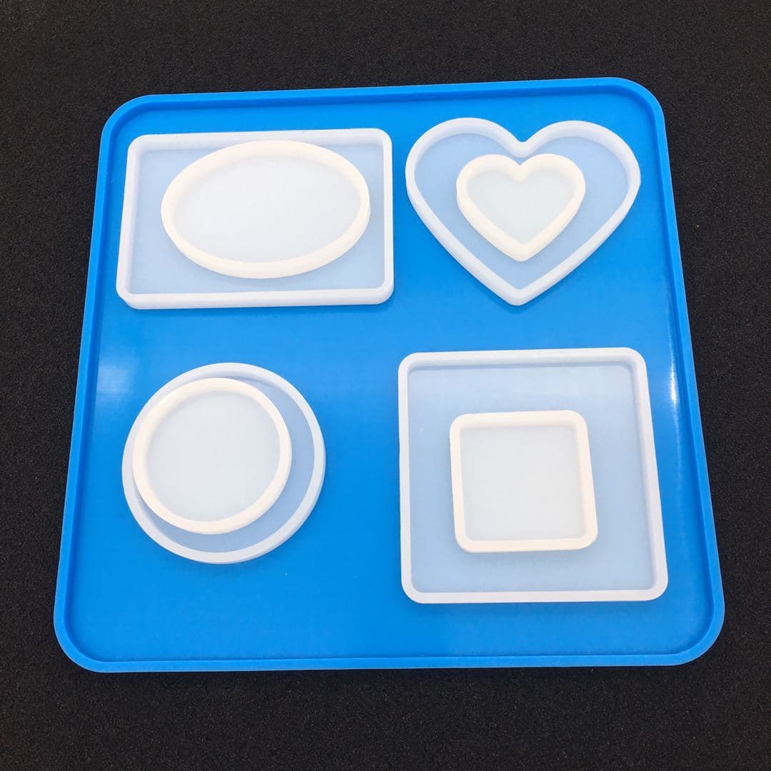 diy silicone crystal epoxy mud board mold rectangular mirror square round epoxy mud board epoxy set table