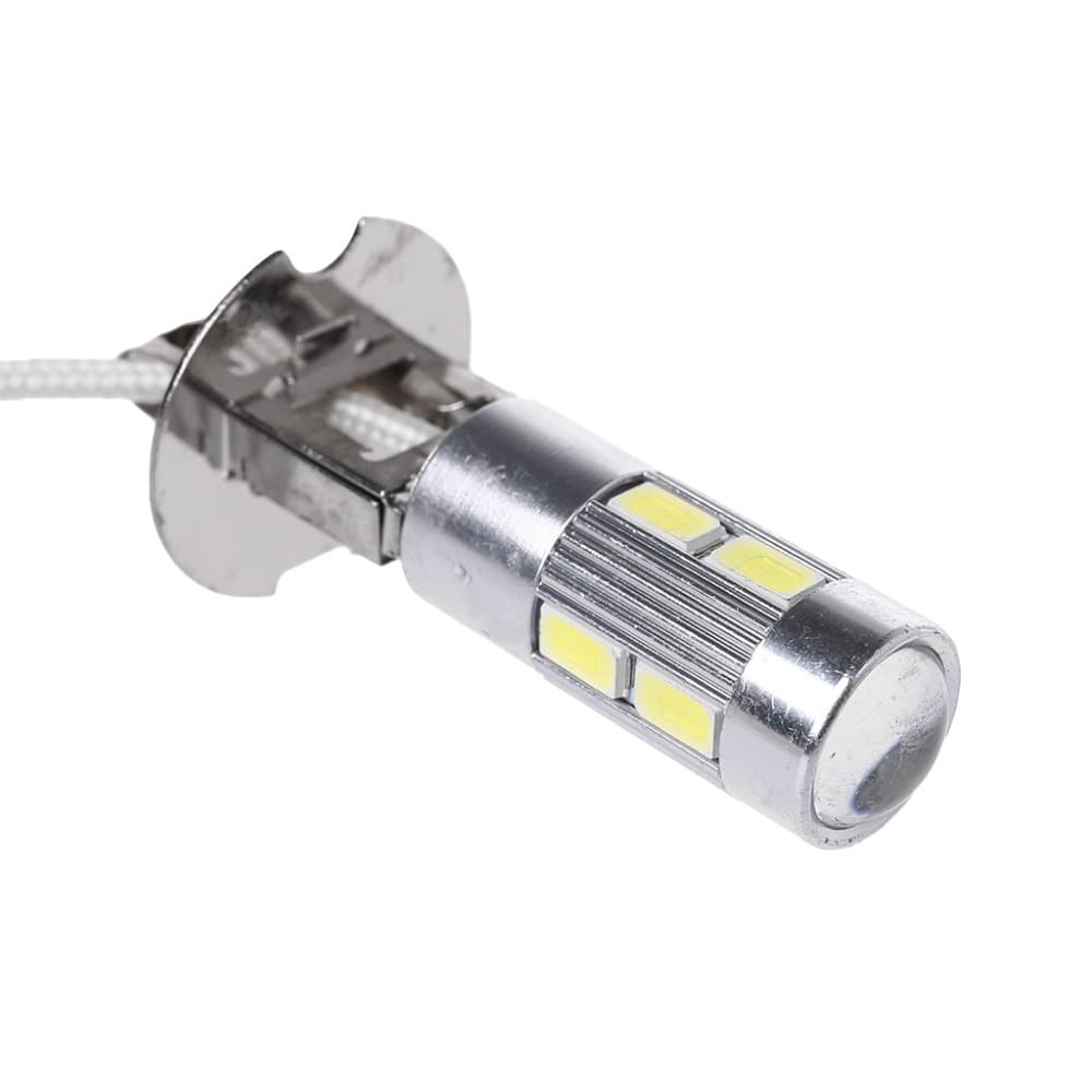 Car LED Top Light H3 H1 10SMD 5630 High Brightness Driving Fog Lamp Bulb Decoding Fog Lamp Automobile Accessories / Fog Lamp / Fog