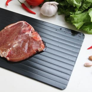 2025 Household Amazon Defrosting Personalized Aluminum Thawing Plate Steak Frozen Food Meat Quick Defrosting Board
