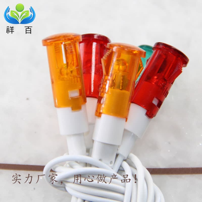 Commercial Kitchen Equipment Power Supply 220V LED Indicator Light with Wire 10mm MDX11A Signal Light for Kitchen Appliances
