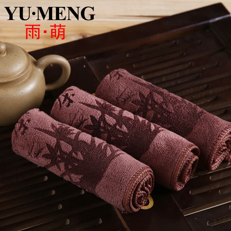 Brushed Tea Towel, 30*30 Thick Microfiber Square Towel, Gift Towel, Absorbent Dry Linen Tea Set Cleaning Cloth
