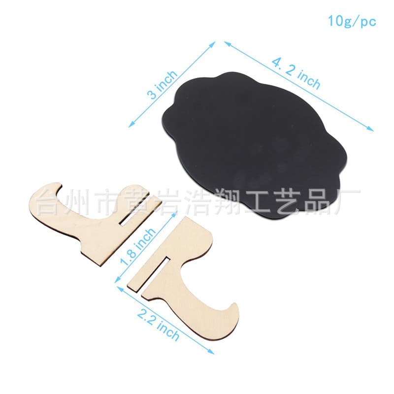 Mother's Day Gift Small Blackboard Wooden Mini Message Board Desktop Office Display Decorative Craft
