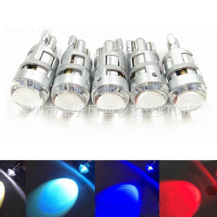 Car LED Width Indicator Bulb 1-Light T10 1SMD 3030 3W Modified License Plate Light Width Light Non-Polarity