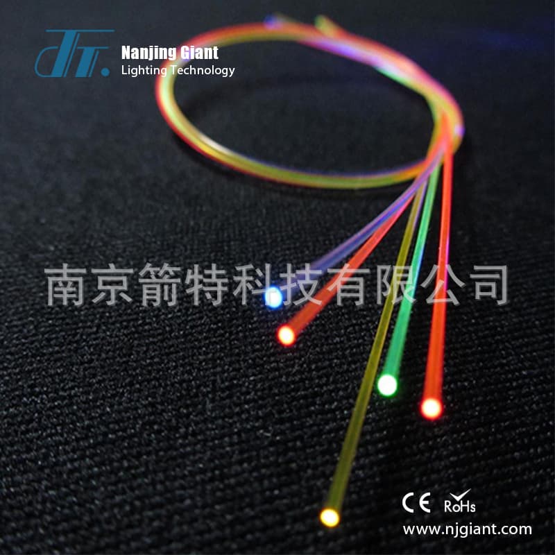 0.5-3.0mm Total Elastic Slingshot Air Gun Archery Fiber Optic Sight Point Aiming Device Colorful High-Brightness Fluorescent Fiber