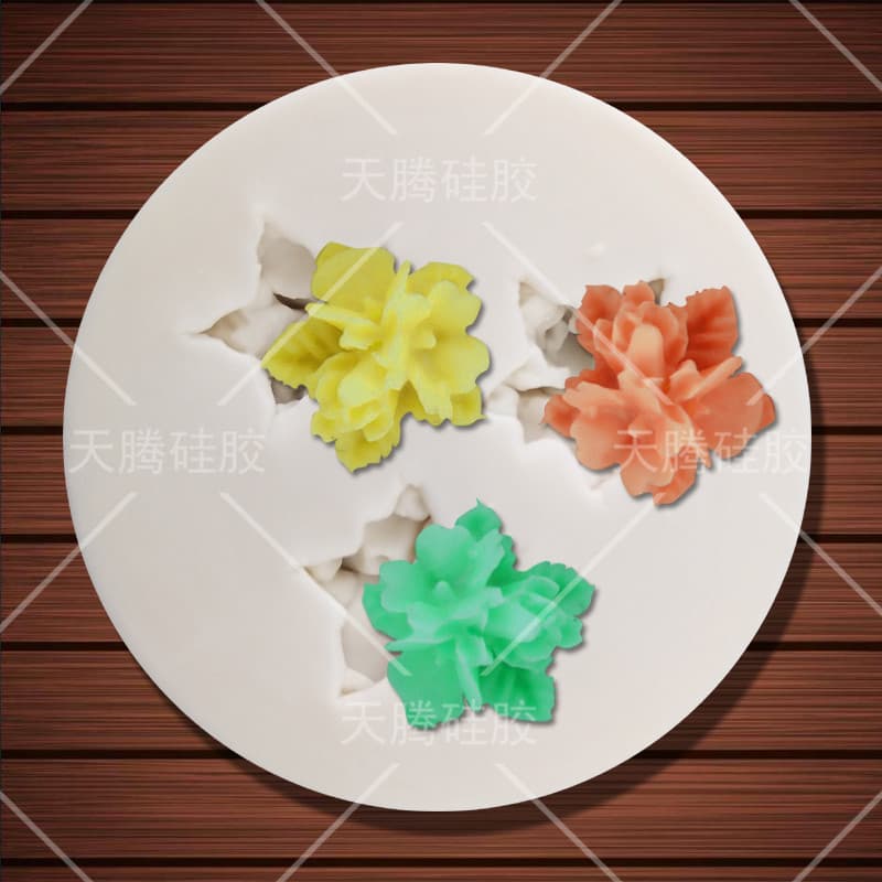 Three-Combination Silicone Mold DIY Small Flower Handmade Sugar Cake Mold Baking Tool Irregular Shape Kitchen Gadget