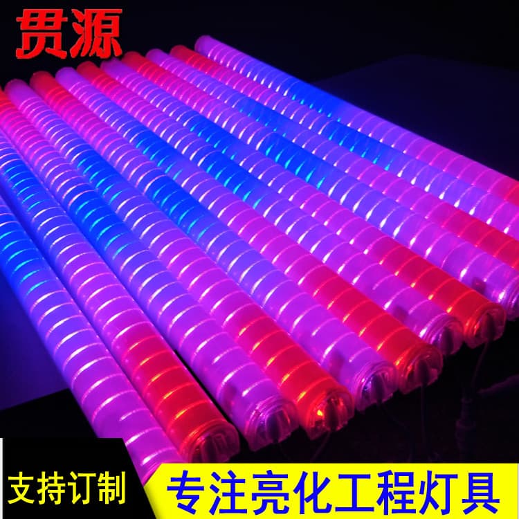 LED digital tube guardrail tube, colorful outdoor waterproof linear light, advertising sign, storefront neon wall washer light.