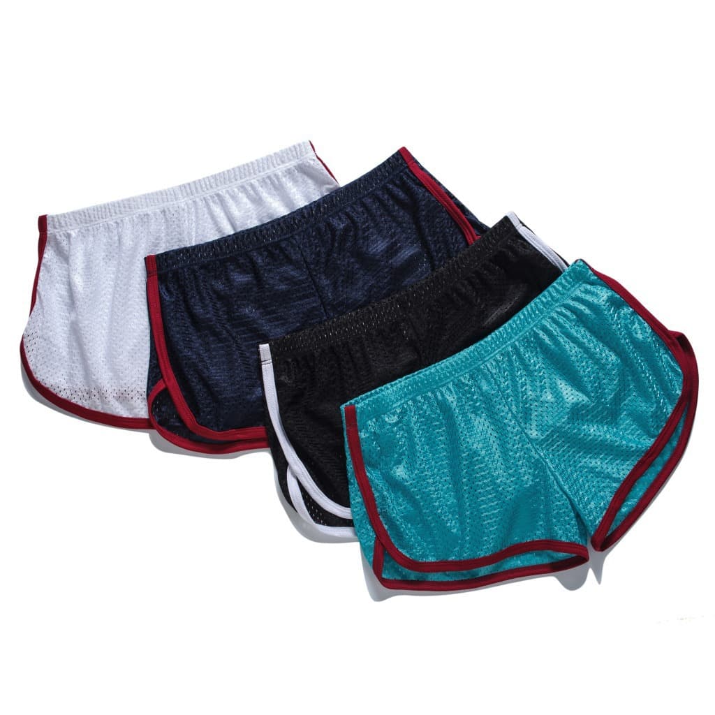 Men's Summer Loose-fit Mesh Shorts Breathable Sports Underwear Youth Comfortable Cotton Boxer Shorts